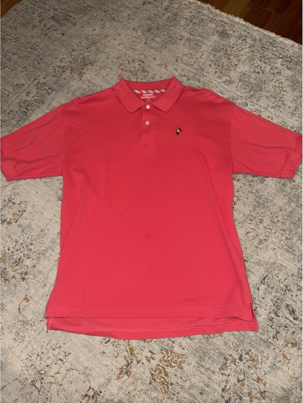 Disney Parks Mickey Mouse Polo Men's S Red Disneyland Walt Disney World